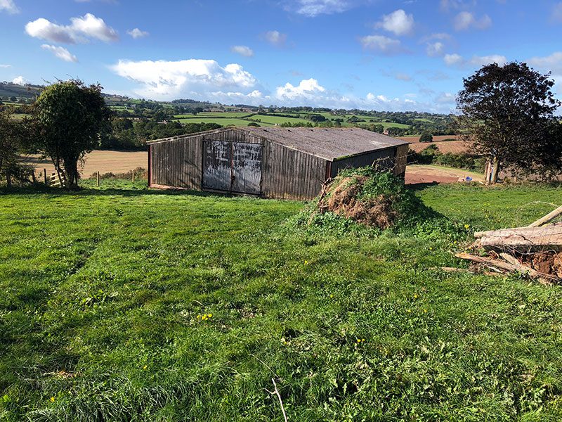 Rear view of Tump Barn before works carried out